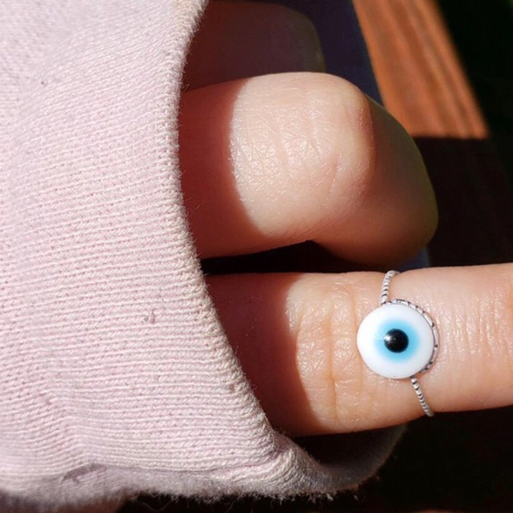 CUSTOM EVIL EYE BEADED RING 🧿